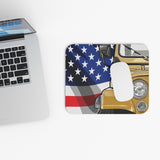 Car And Flag - Mouse Pad (Rectangle)