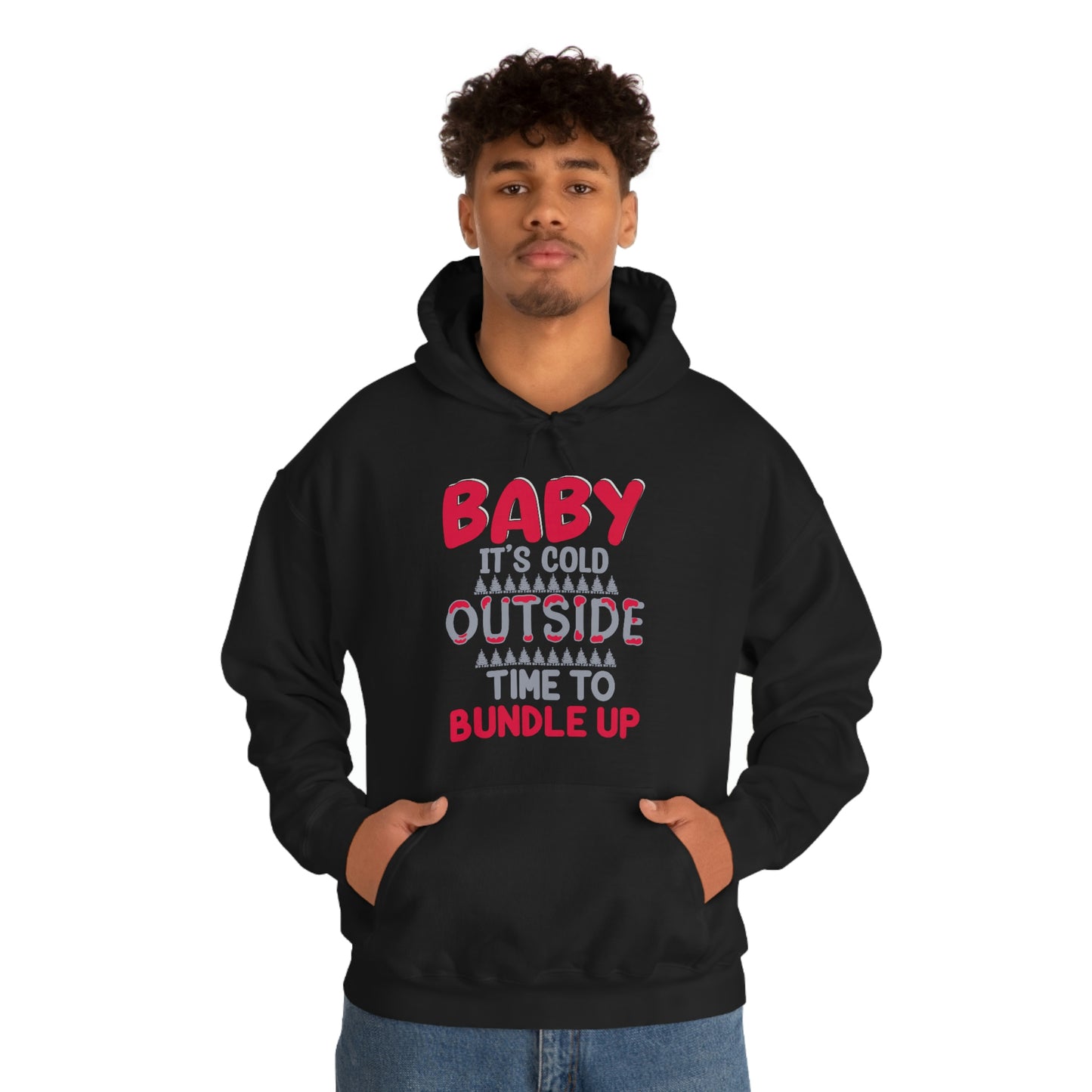 Time To Bundle Up - Unisex Heavy Blend™ Hooded Sweatshirt