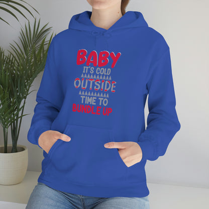 Time To Bundle Up - Unisex Heavy Blend™ Hooded Sweatshirt