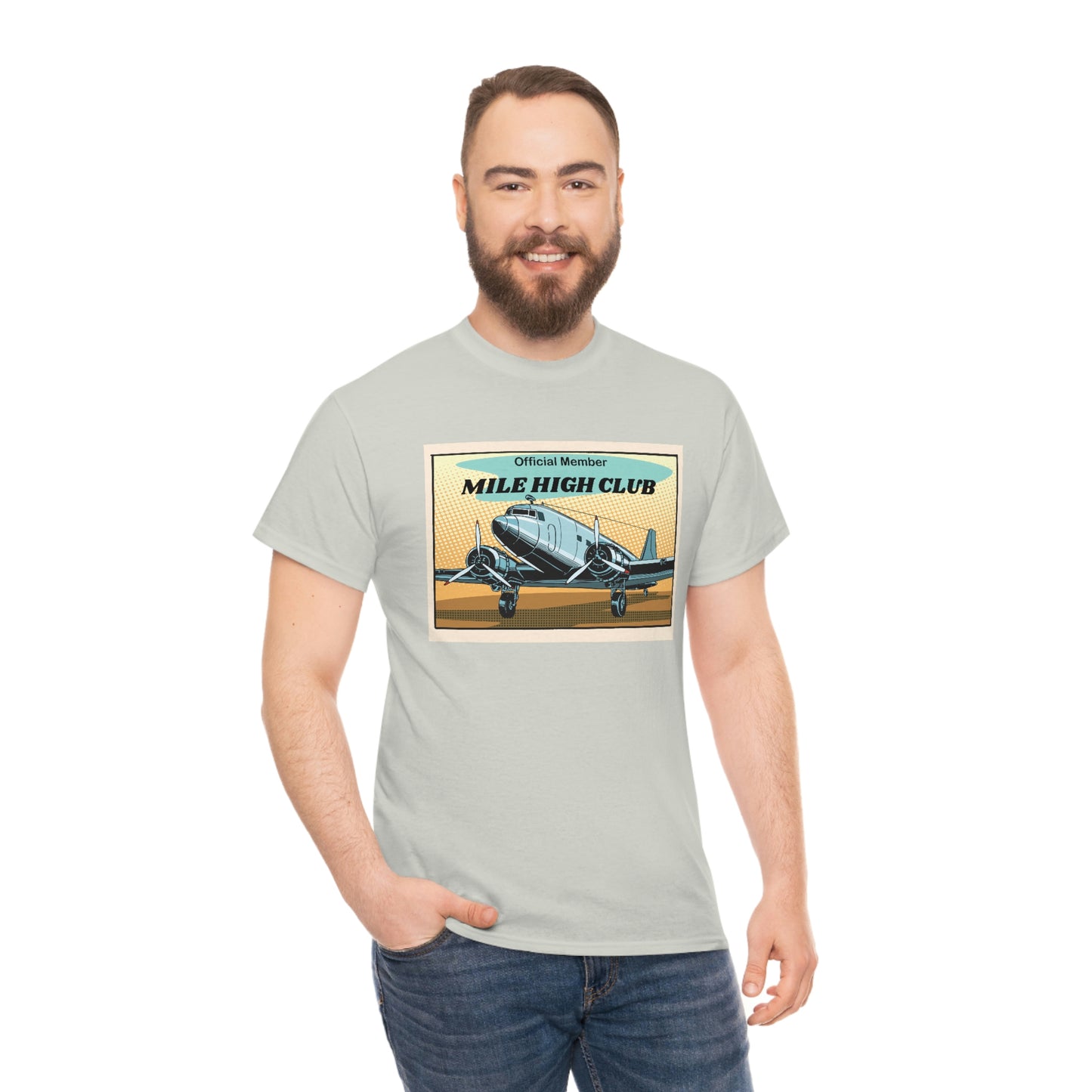 Mile High Club - DC3 - Unisex Heavy Cotton Tee