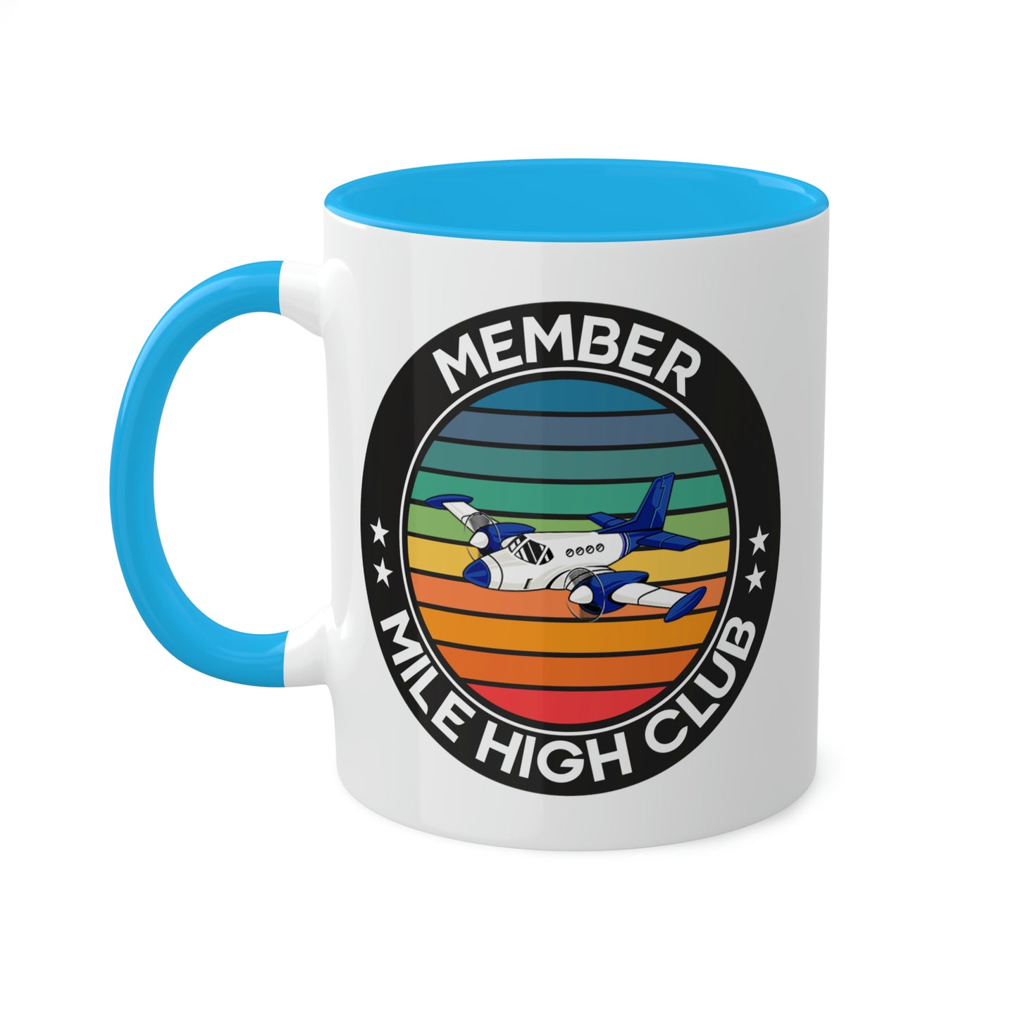 Mile High Club - Member - Circle - Colorful Mugs, 11oz