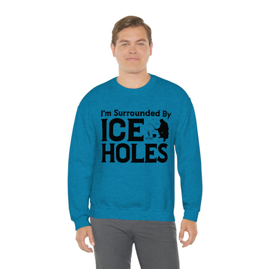 I'm Surrounded By Ice Holes - Unisex Heavy Blend™ Crewneck Sweatshirt