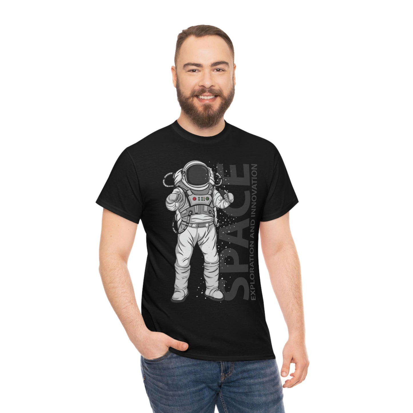 Astronaut - Space - Unisex Heavy Cotton Tee