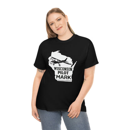 Wisconsin Pilot Mark - YouTube - Unisex Heavy Cotton Tee