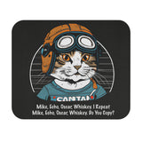 Cat - Mike, Echo, Oscar, Whiskey - Mouse Pad (Rectangle)