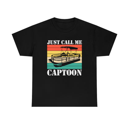 Just Call Me Captoon - Retro - Unisex Heavy Cotton Tee