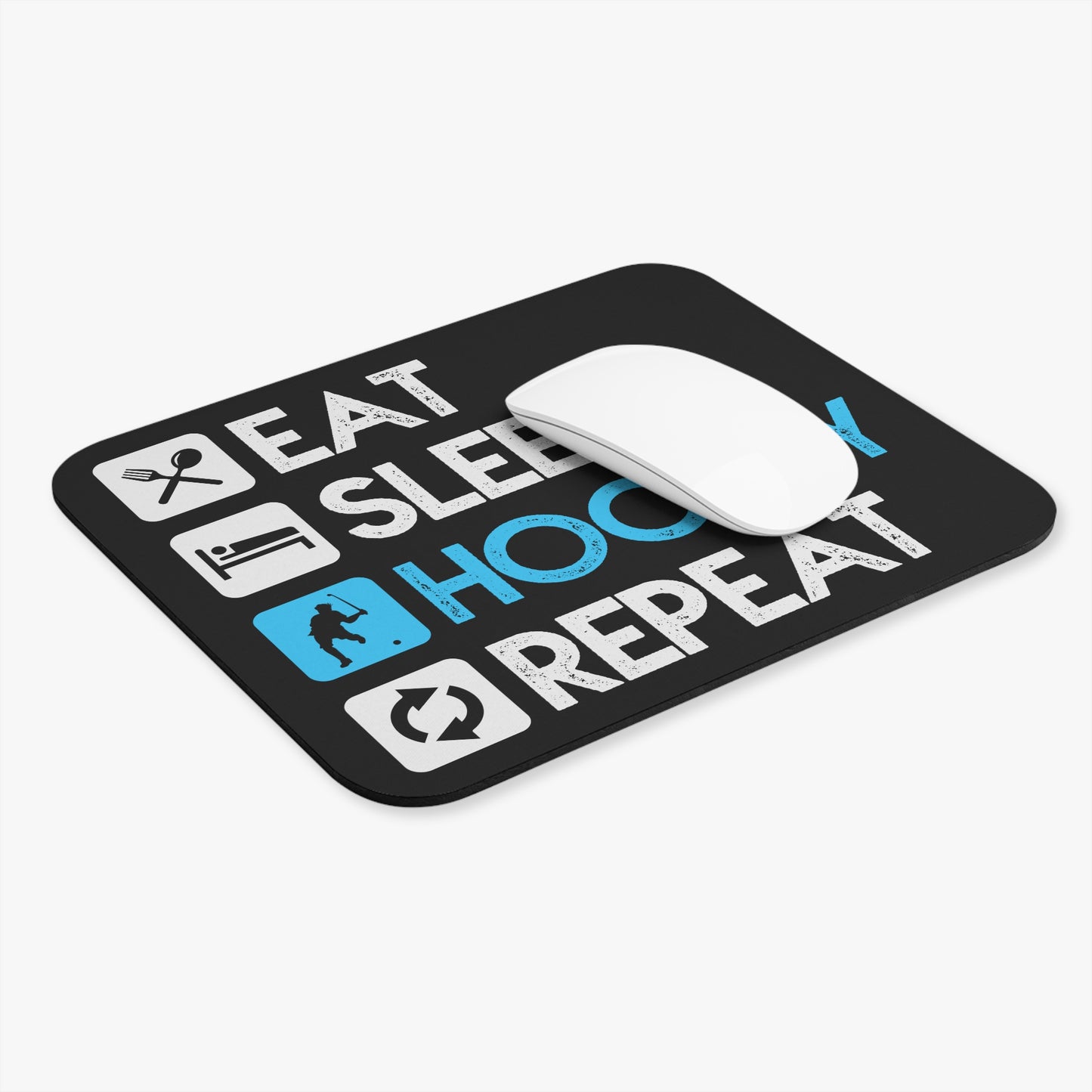 Eat - Sleep - Hockey - Repeat - Mouse Pad (Rectangle)