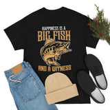 Happiness Is A Big Fish And A Witness - Unisex Heavy Cotton Tee