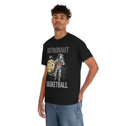 Astronaut - Basketball - Unisex Heavy Cotton Tee