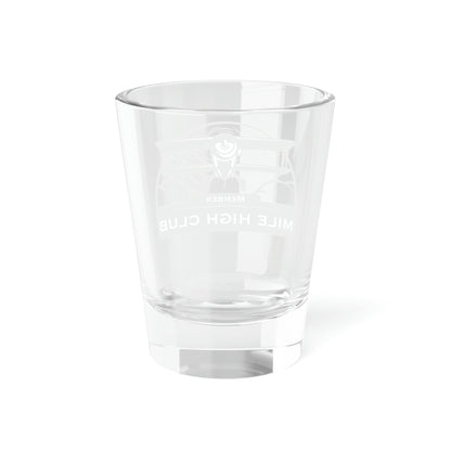 Mile High Club - Biplane - Black - Shot Glass, 1.5oz