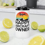 Happy Aircraft Owner - Retro - Can Cooler (Slim)