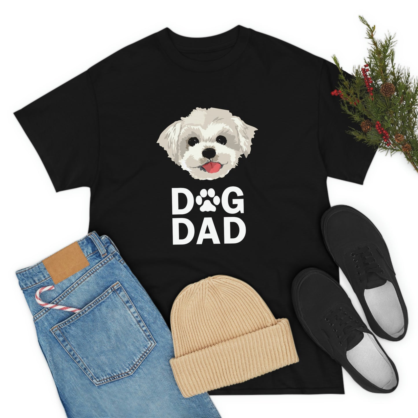 Malteese Dog Dad - Unisex Heavy Cotton Tee