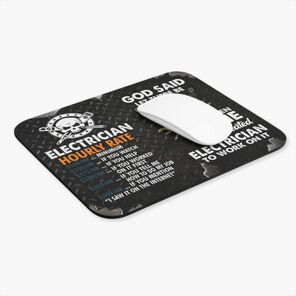 Electrician - Hourly Rate - Mouse Pad (Rectangle)