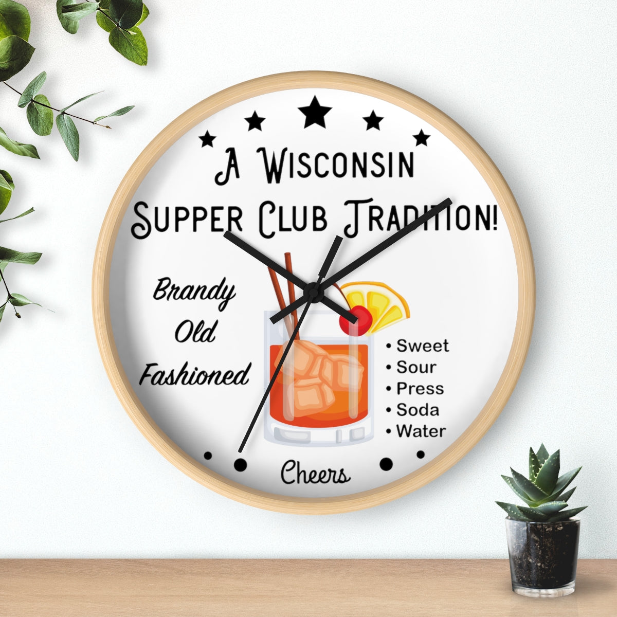 Wisconsin Supper Club Tradition - Wall clock