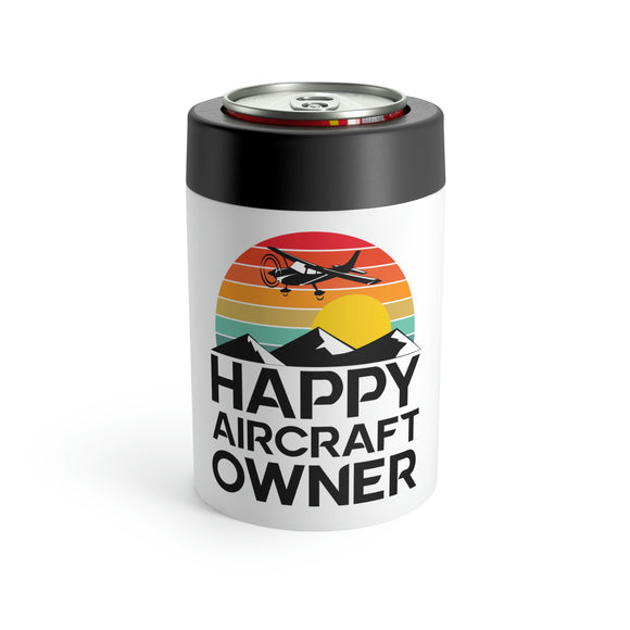 Happy Aircraft Owner - Retro - Can Holder