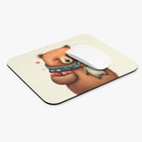 Bear With Plush Toys - Mouse Pad (Rectangle)