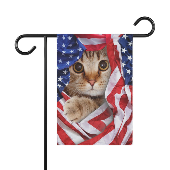 Cat - US Flag - 12