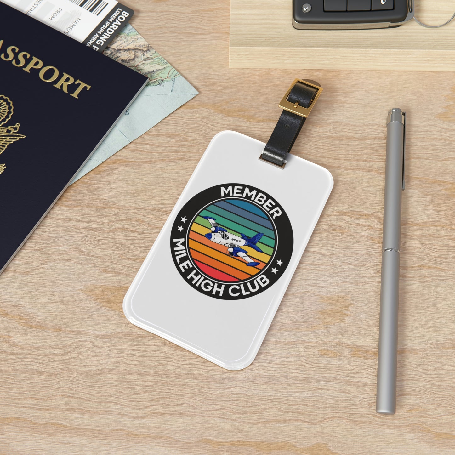 Mile High Club - Member - Circle - Luggage Tag