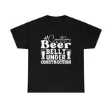 Beer Belly Under Construction - White - Unisex Heavy Cotton Tee
