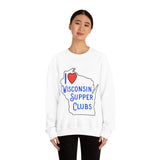I Love Wisconsin Supper Clubs - Unisex Heavy Blend™ Crewneck Sweatshirt
