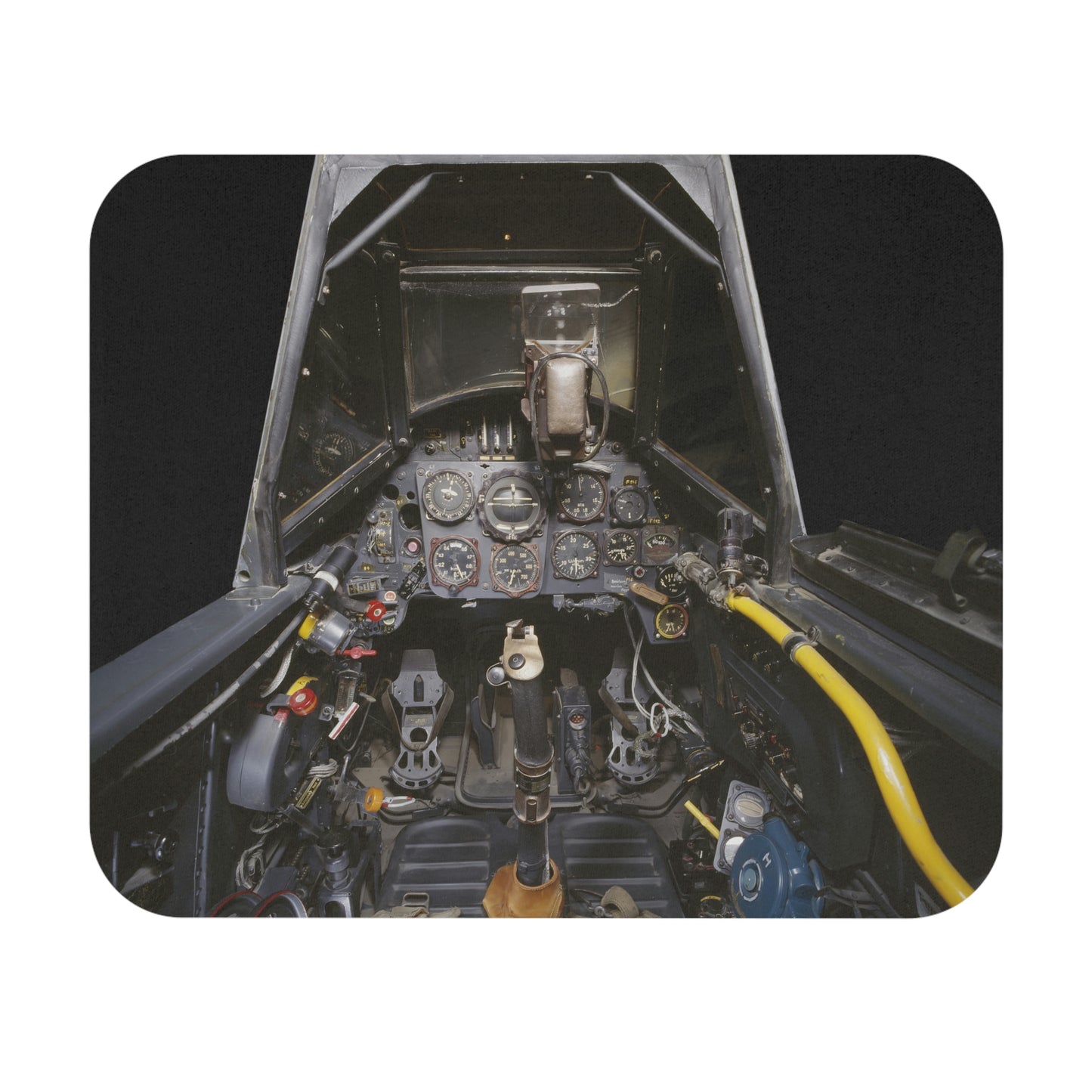 Messerschmitt Bf 109 G-6R3 Cockpit - Mouse Pad (Rectangle)