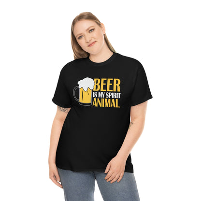 Beer Is My Spirit Animal - Unisex Heavy Cotton Tee