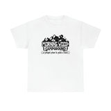 Morning Wood Campground - Black - Unisex Heavy Cotton Tee
