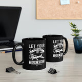 Let Your Dreams Be Your Wings - White - 11oz Black Mug