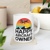 Happy Aircraft Owner - Retro - Ceramic Mug 11oz