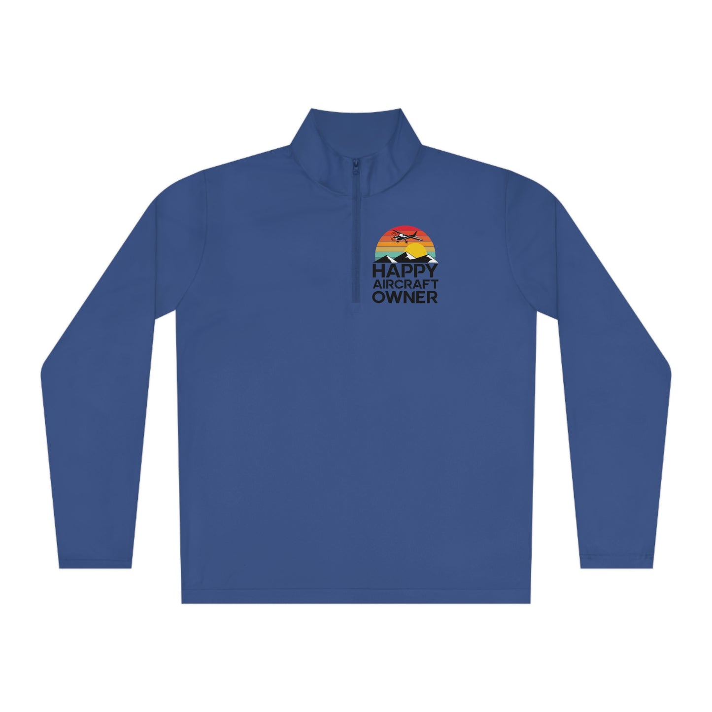 Happy Aircraft Owner - Retro - Unisex Quarter-Zip Pullover