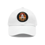 Best Dog Dad Ever - Circle - Dad Hat with Leather Patch (Round)
