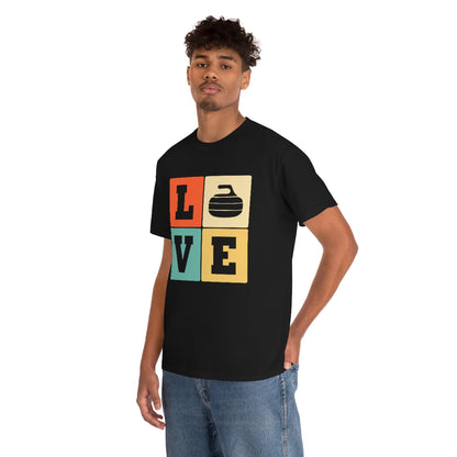 Love - Curling - Unisex Heavy Cotton Tee