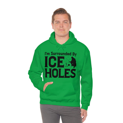 I Am Surrounded By Ice Holes - Unisex Heavy Blend™ Hooded Sweatshirt