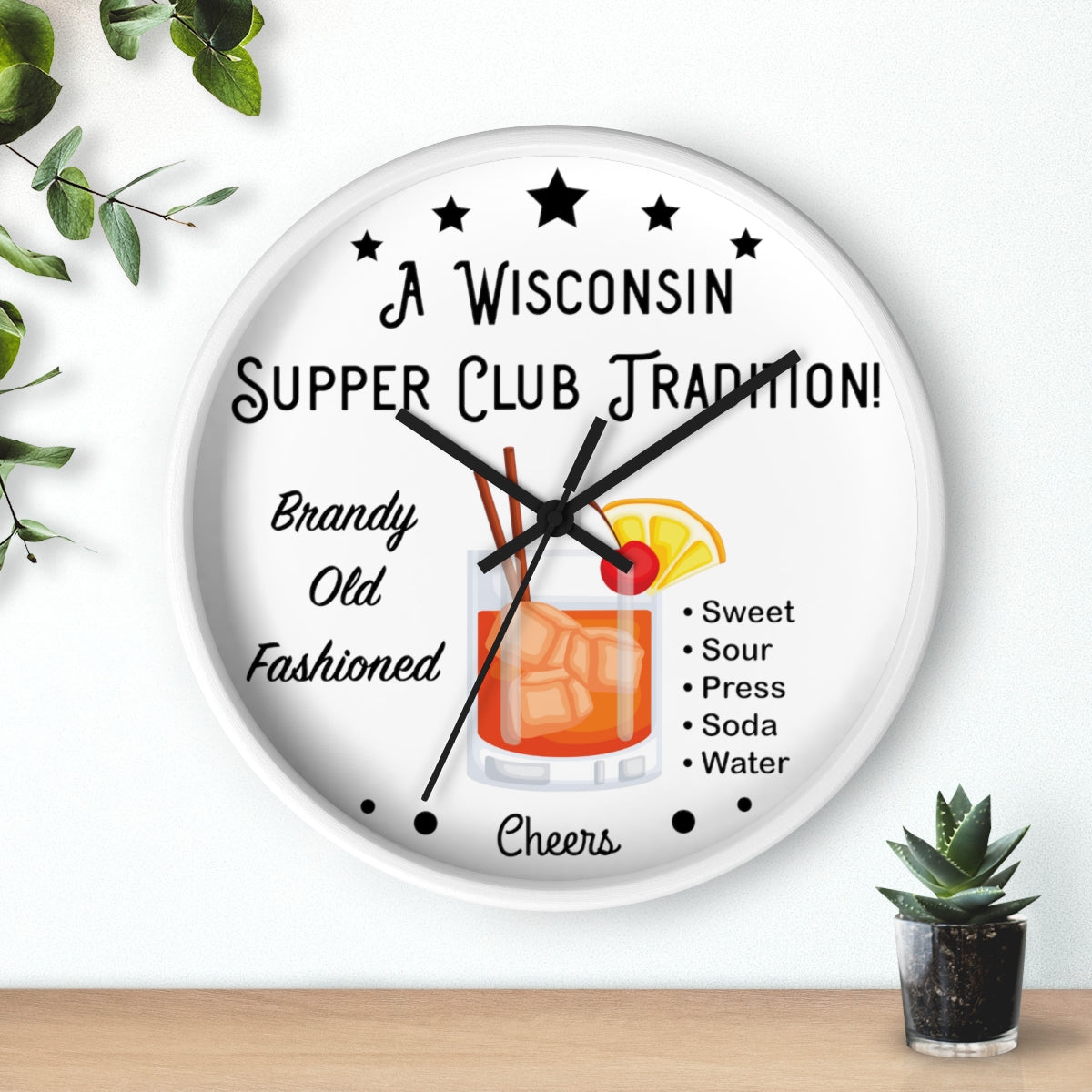 Wisconsin Supper Club Tradition - Wall clock