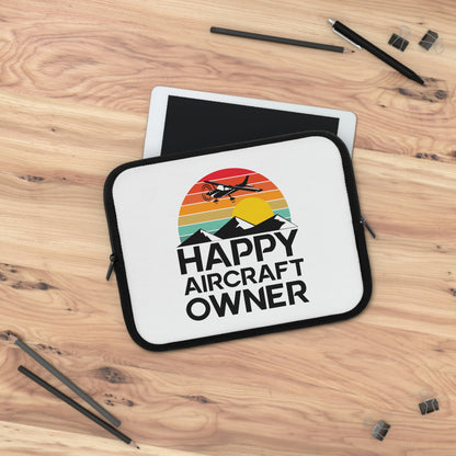 Happy Aircraft Owner - Retro - Laptop Sleeve -10"