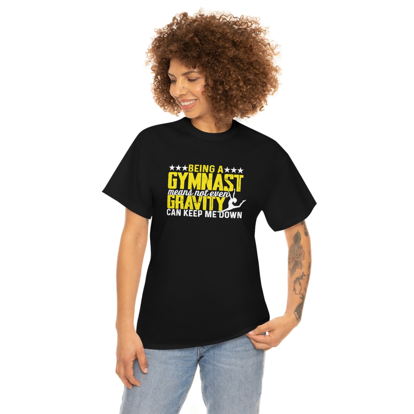 Being A Gymnast - Gravity - Unisex Heavy Cotton Tee