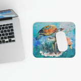Sea Turtles - v2 - Watercolor - Mouse Pad (Rectangle)
