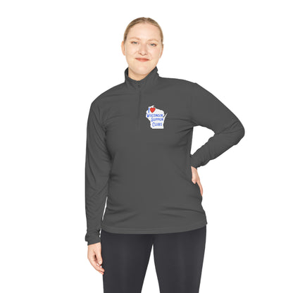 I Love Wisconsin Supper Clubs - Unisex Quarter-Zip Pullover