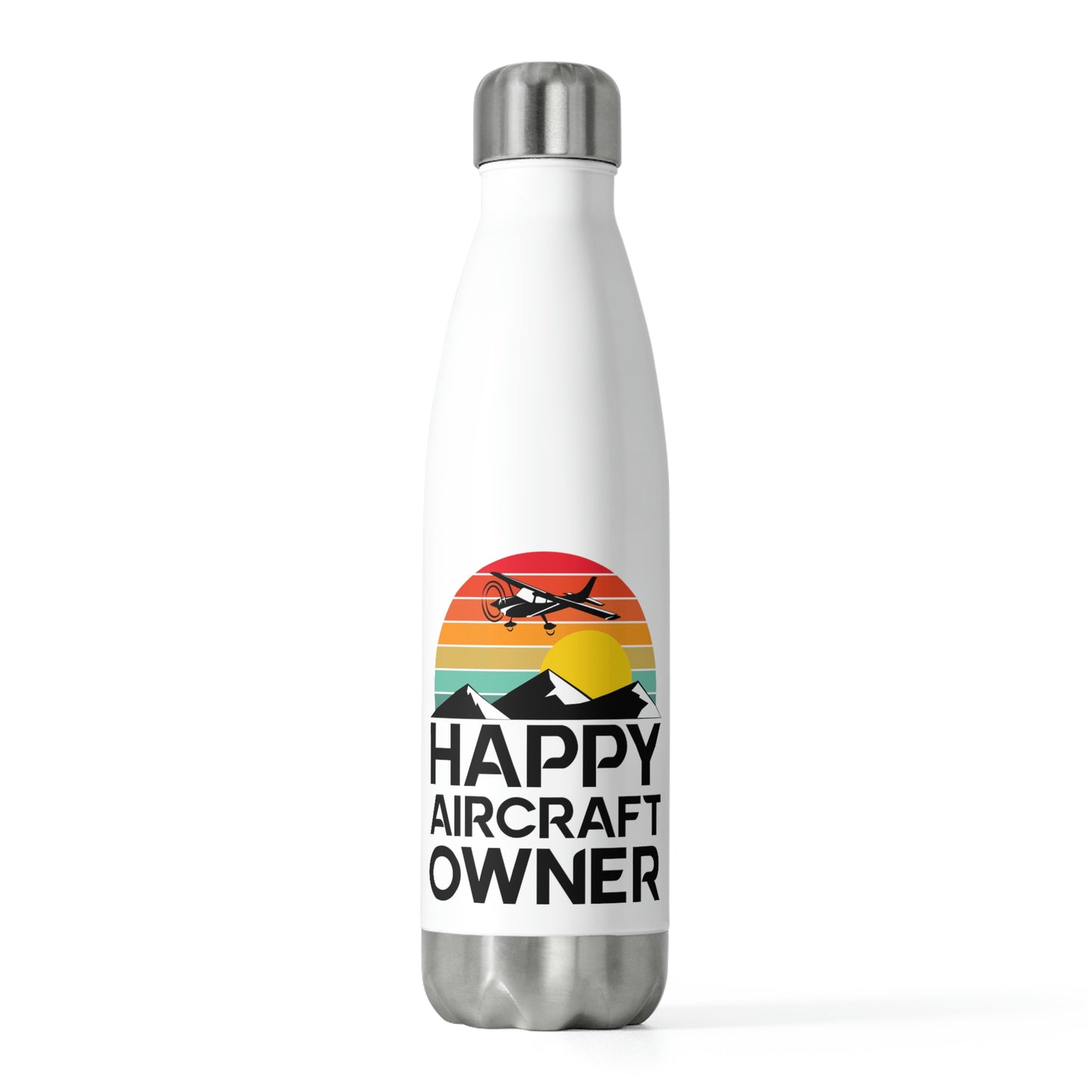 Happy Aircraft Owner - Retro - 20oz Insulated Bottle