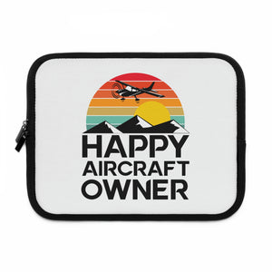 Happy Aircraft Owner - Retro - Laptop Sleeve -10"
