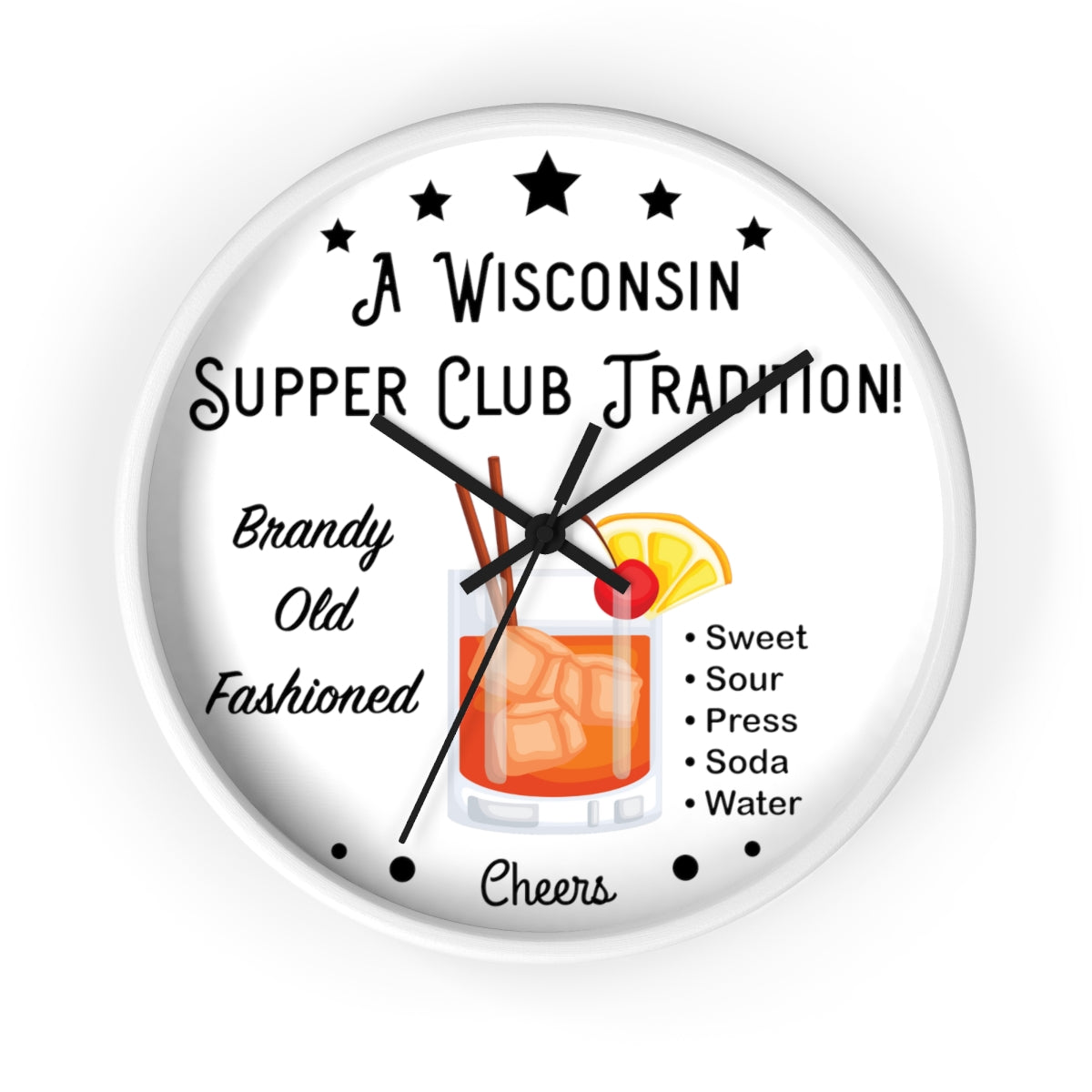 Wisconsin Supper Club Tradition - Wall clock