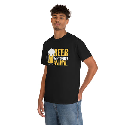 Beer Is My Spirit Animal - Unisex Heavy Cotton Tee