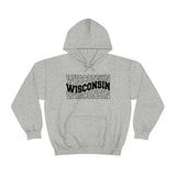 Wisconsin By Three - Unisex Heavy Blend™ Hooded Sweatshirt