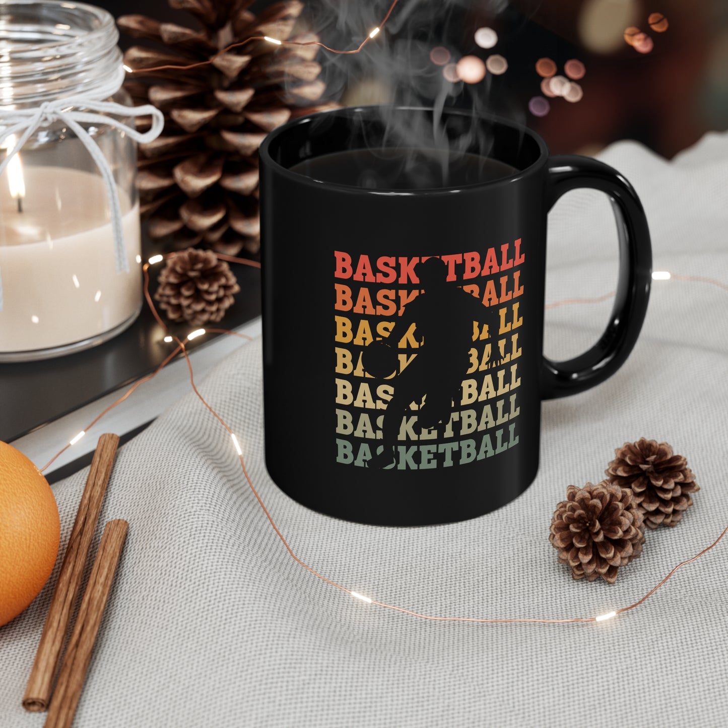 Basketball - 11oz Black Mug