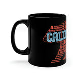 California Bear - Retro - 11oz Black Mug