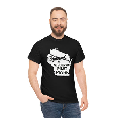 Wisconsin Pilot Mark - YouTube - Unisex Heavy Cotton Tee