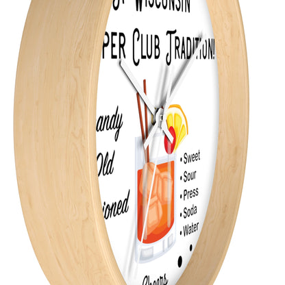 Wisconsin Supper Club Tradition - Wall clock