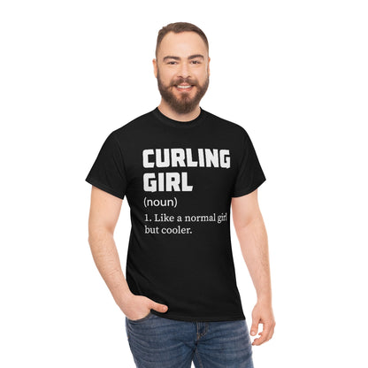 Curling Girl - Unisex Heavy Cotton Tee