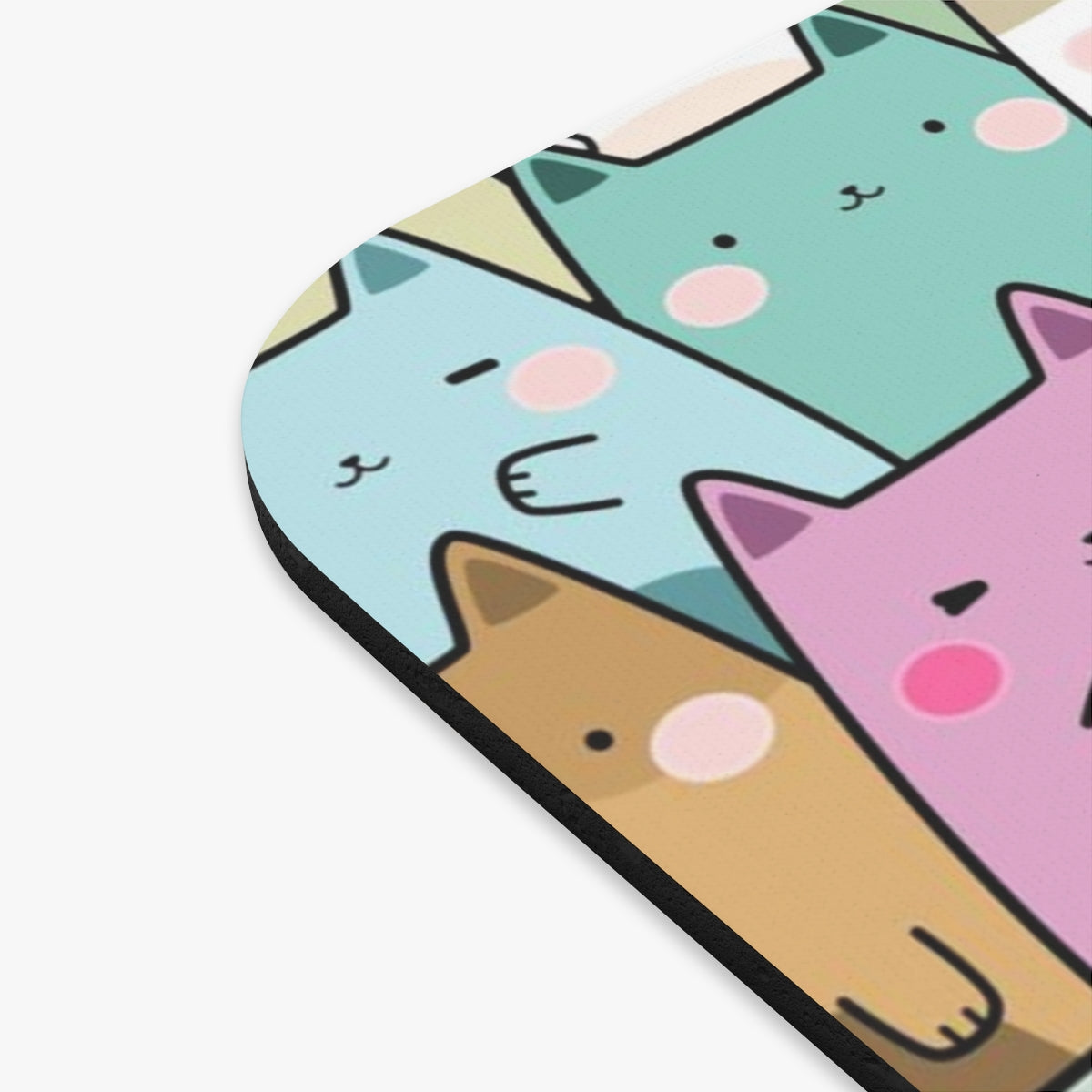 Cats - Color Pattern - Mouse Pad (Rectangle)