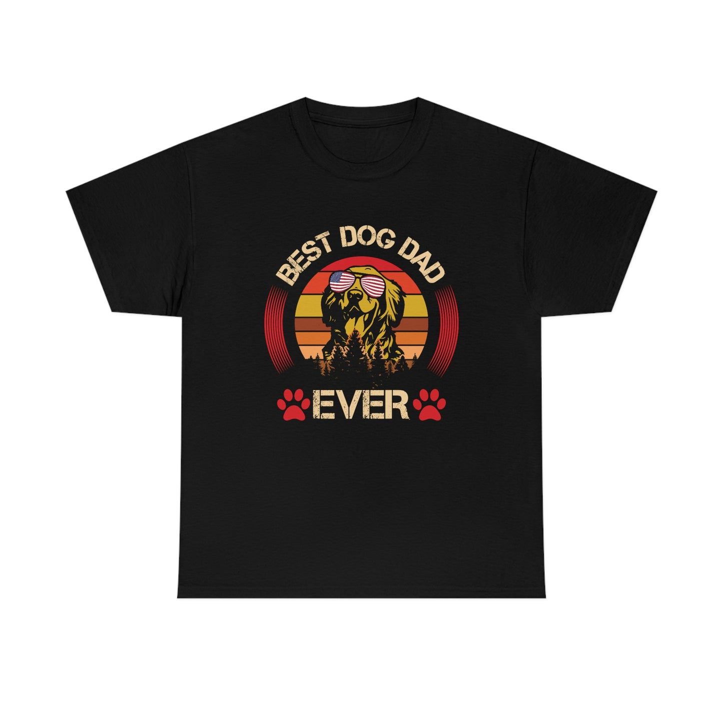 Best Dog Dad Ever - Unisex Heavy Cotton Tee